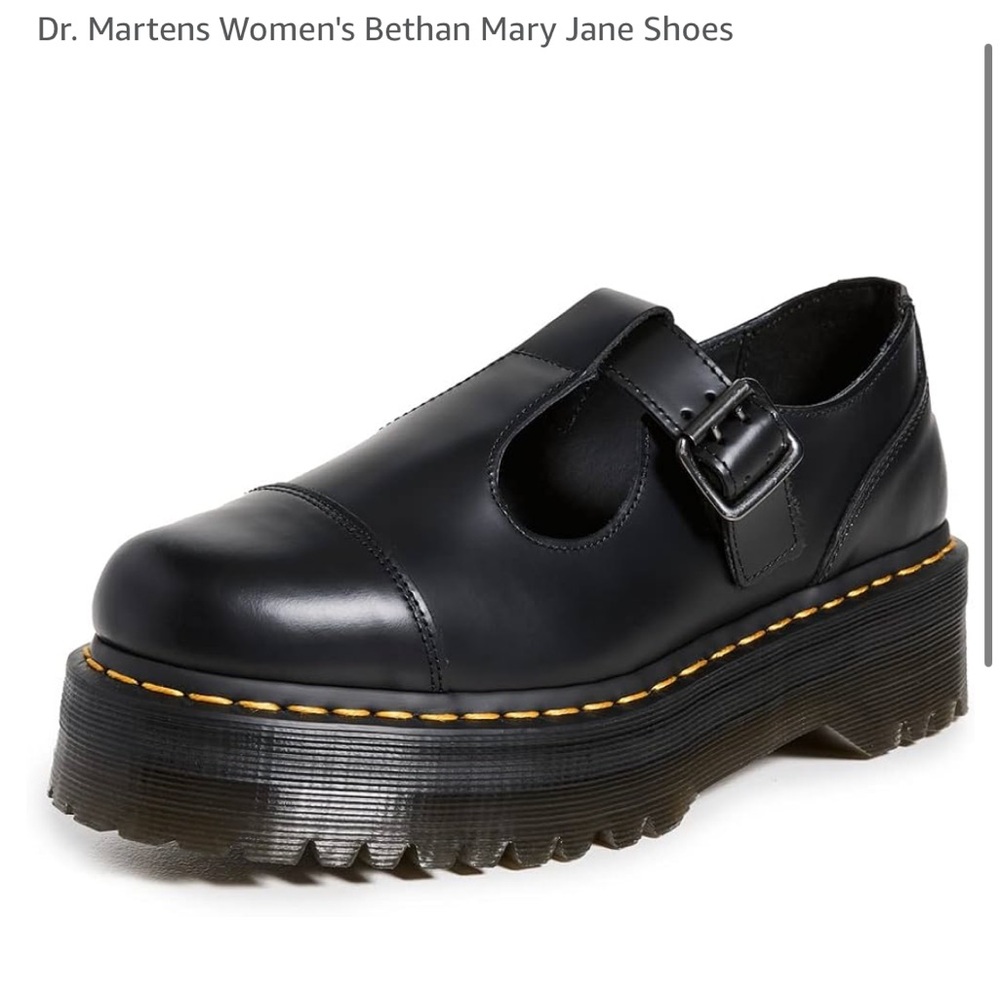 Dr. Martens Women's Bethan Loafers, Black Polished Smooth, 8